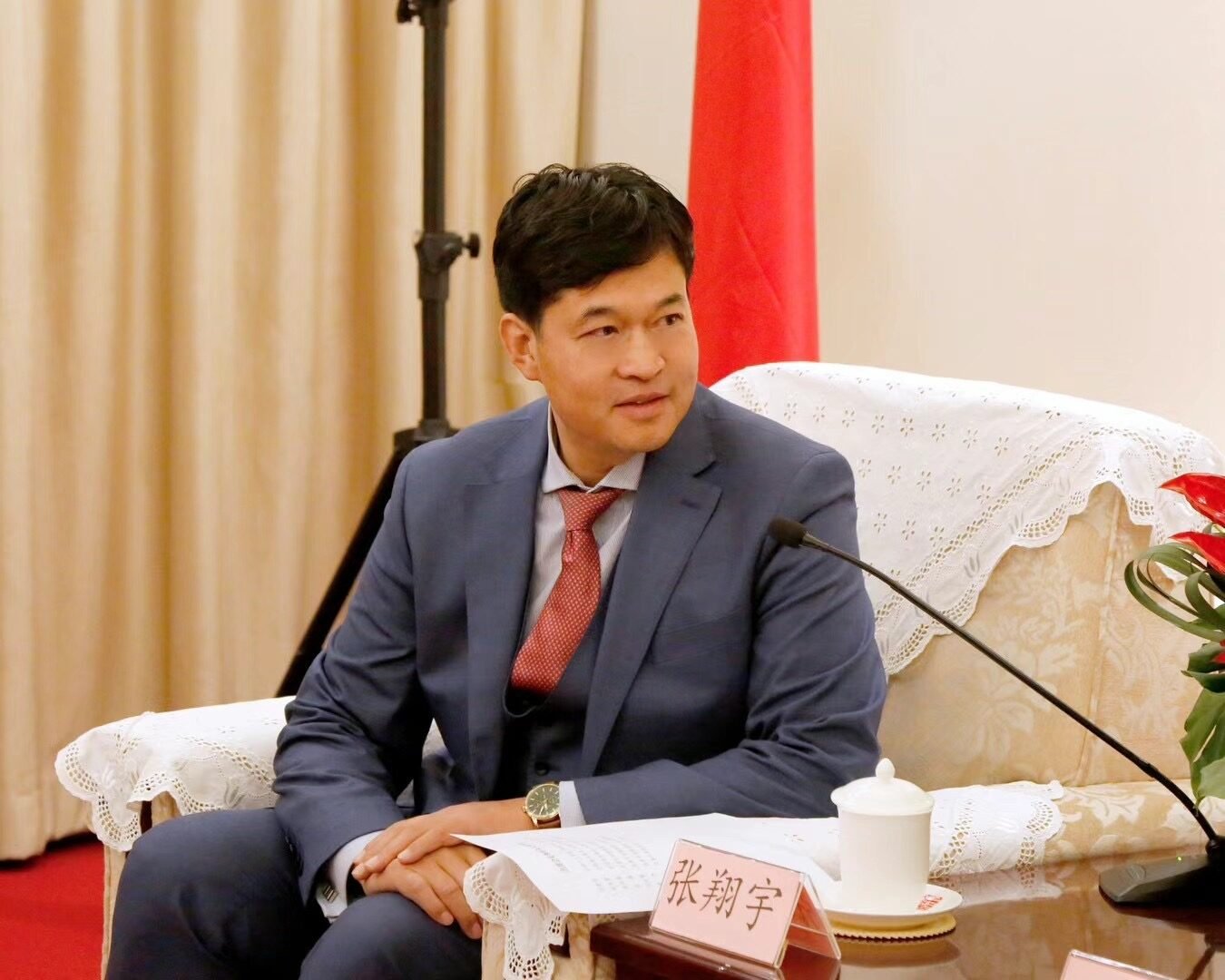 张翔宇会长在民革中央机关